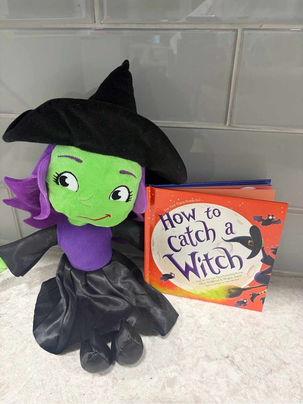How to Catch a Witch Book + Plush Witch Halloween Bundle